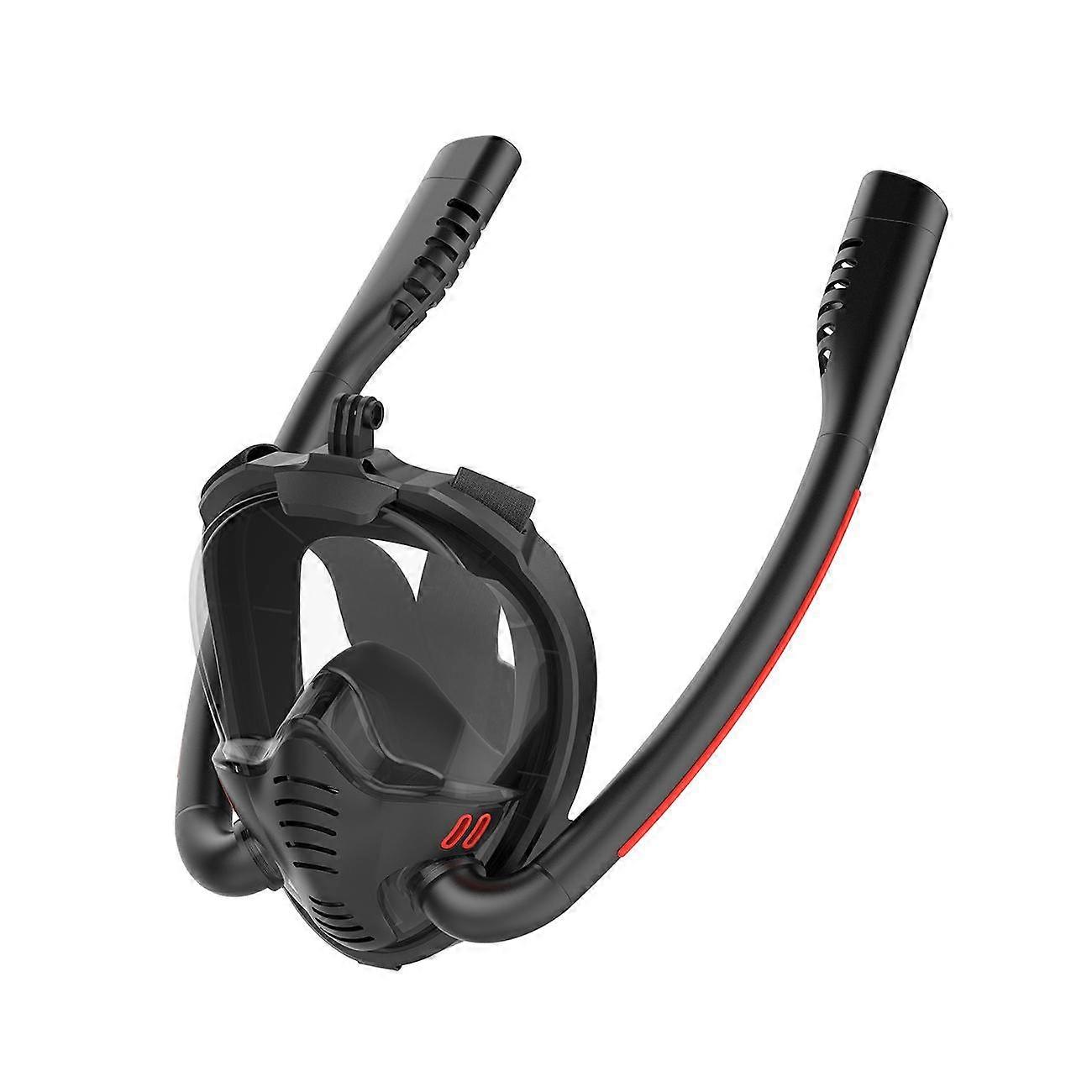 New Double Respirator Snorkeling Diving Mask Full Face Dry Style K Diving Equipment Silicone Underwater Diving Accessories
