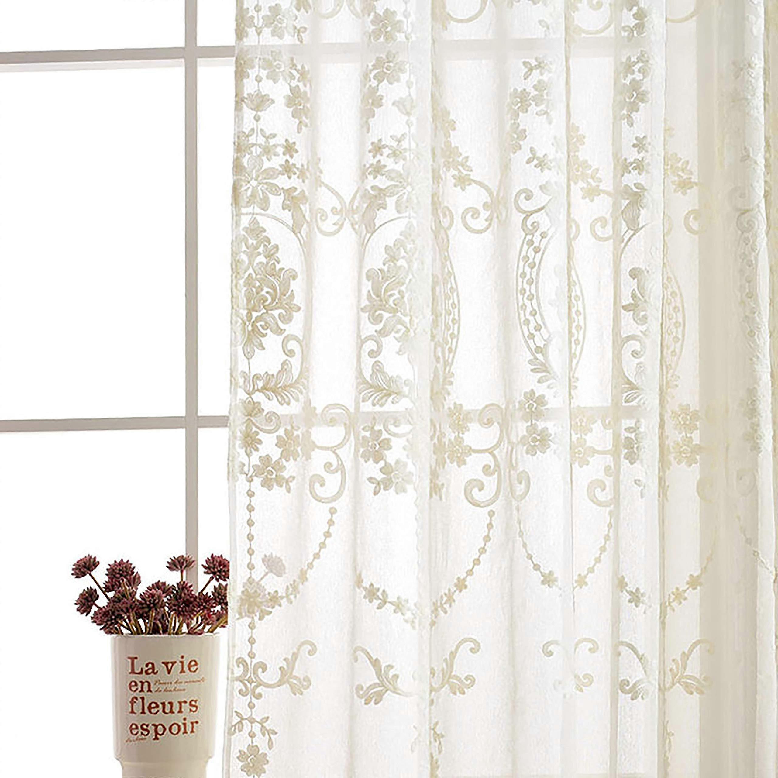 Tulle curtains for living room with European style design