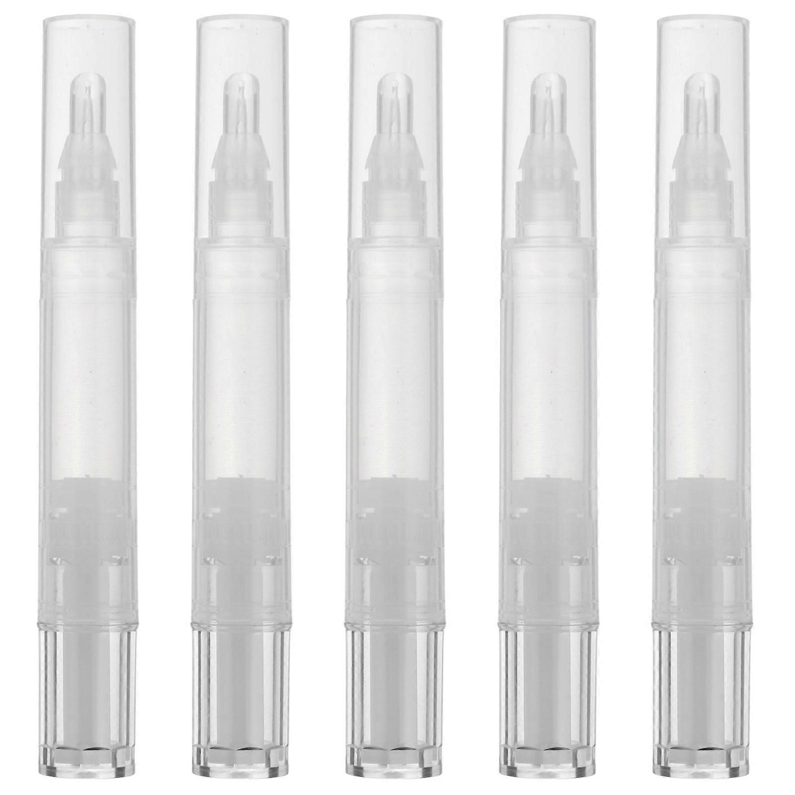 5pcs 5ML Empty Lip Gloss Bottles Refillable Lip Glazes Bottles (Assorted Color)