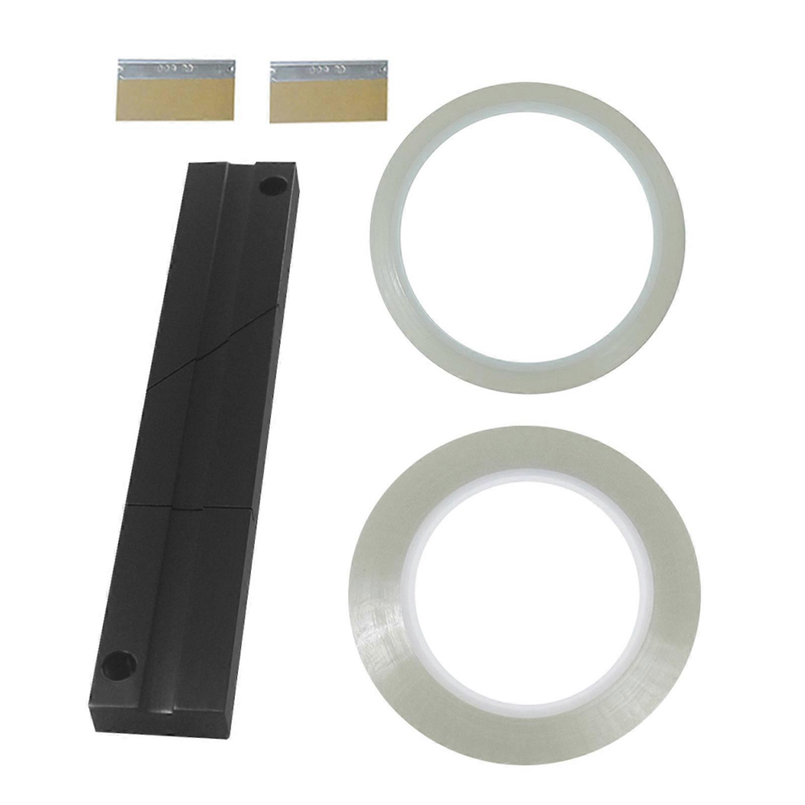 Black Patchwork Large Transparently Cutter Tape for Auditory DIY Enthusiasts ABS Speaker Accessory Multicolor