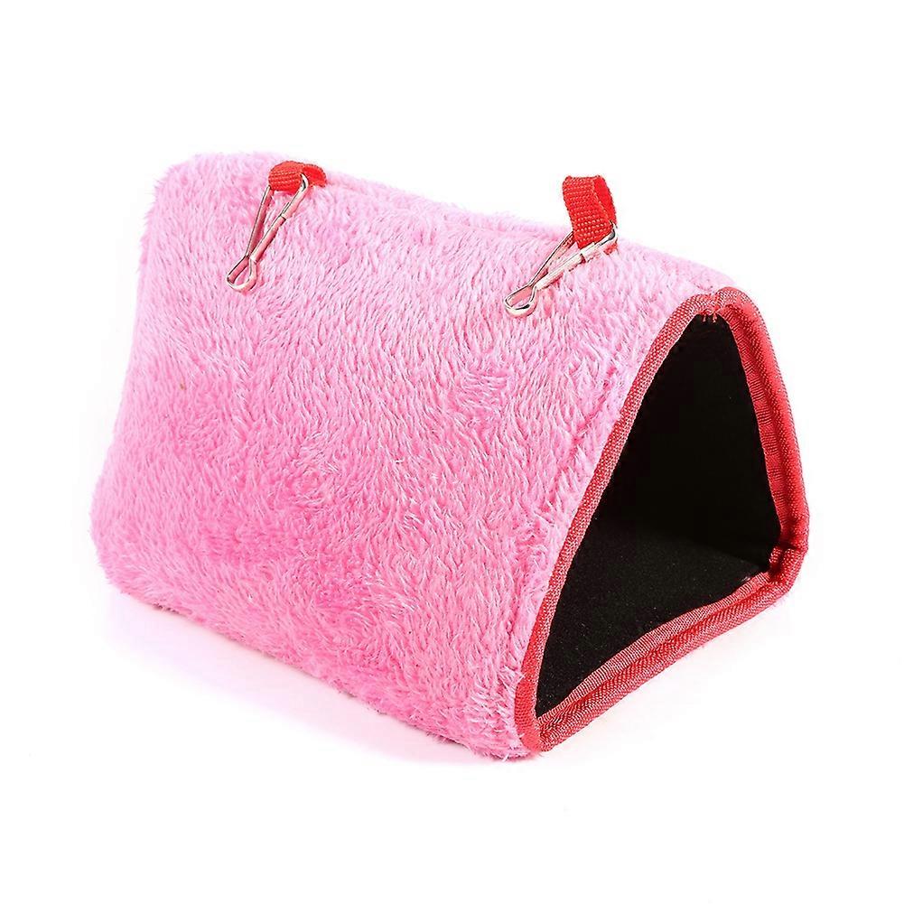 Plush Hut Parrot Hanging Cage Hammock Bed Tent for Birds - Warm Soft Cave Bunk Toy, Ideal for Small to Medium Parrots