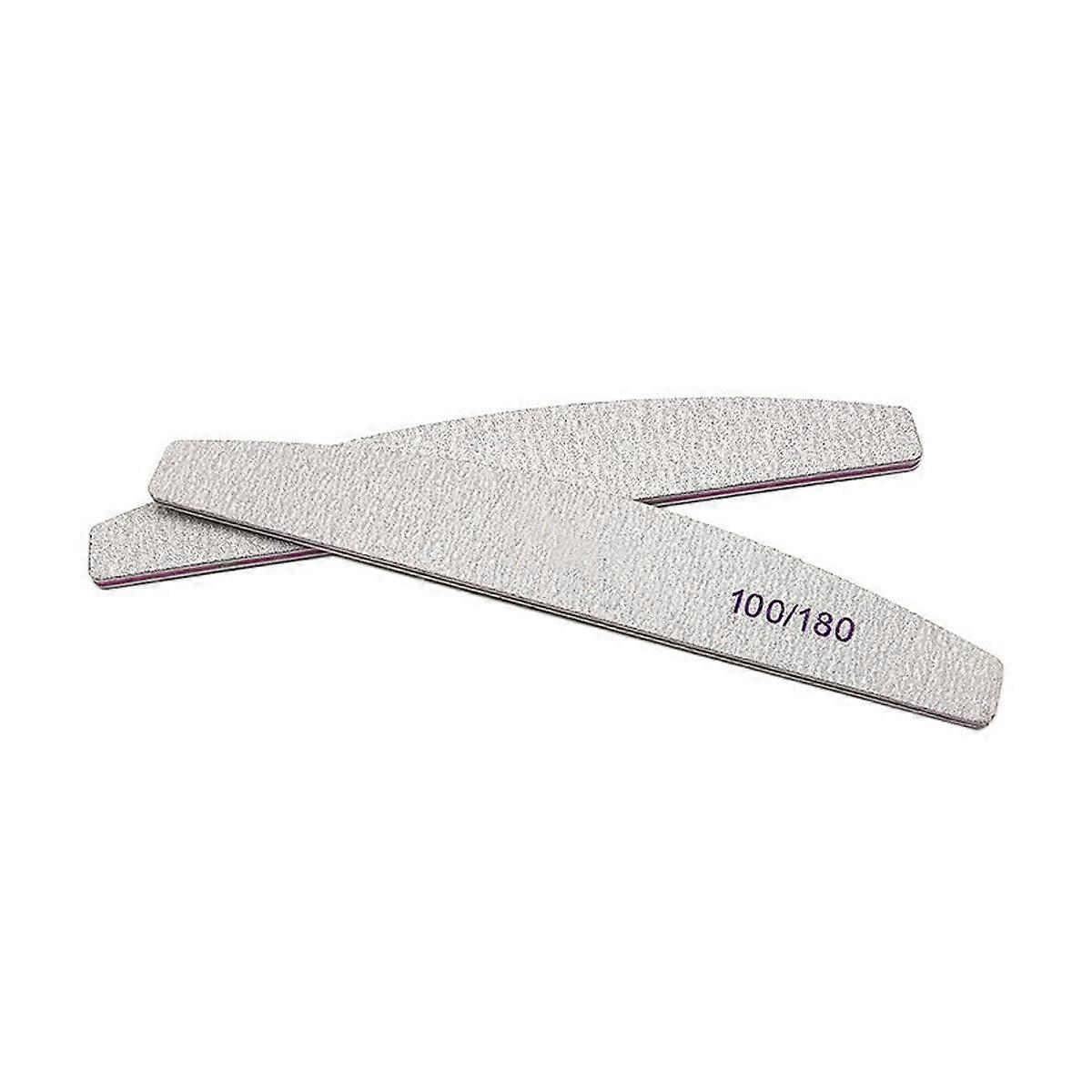 Durable Grits Professional Square Nail File Set, Sturdy & Thick Double Sided Emery Board Washable And Reusable Salon Quality Tools For Manicure