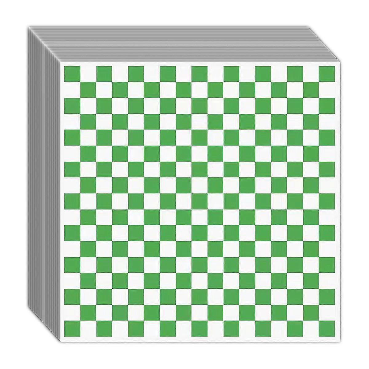 Dry Paper Sheets, Checkerboard, Food Basket Liner