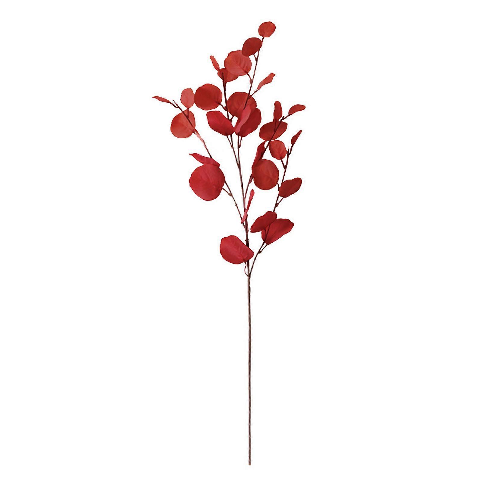 Simulation Leaves Artificial Fake Eucalyptus Leaf Branches Home Desktop Simulation Plant Decoration