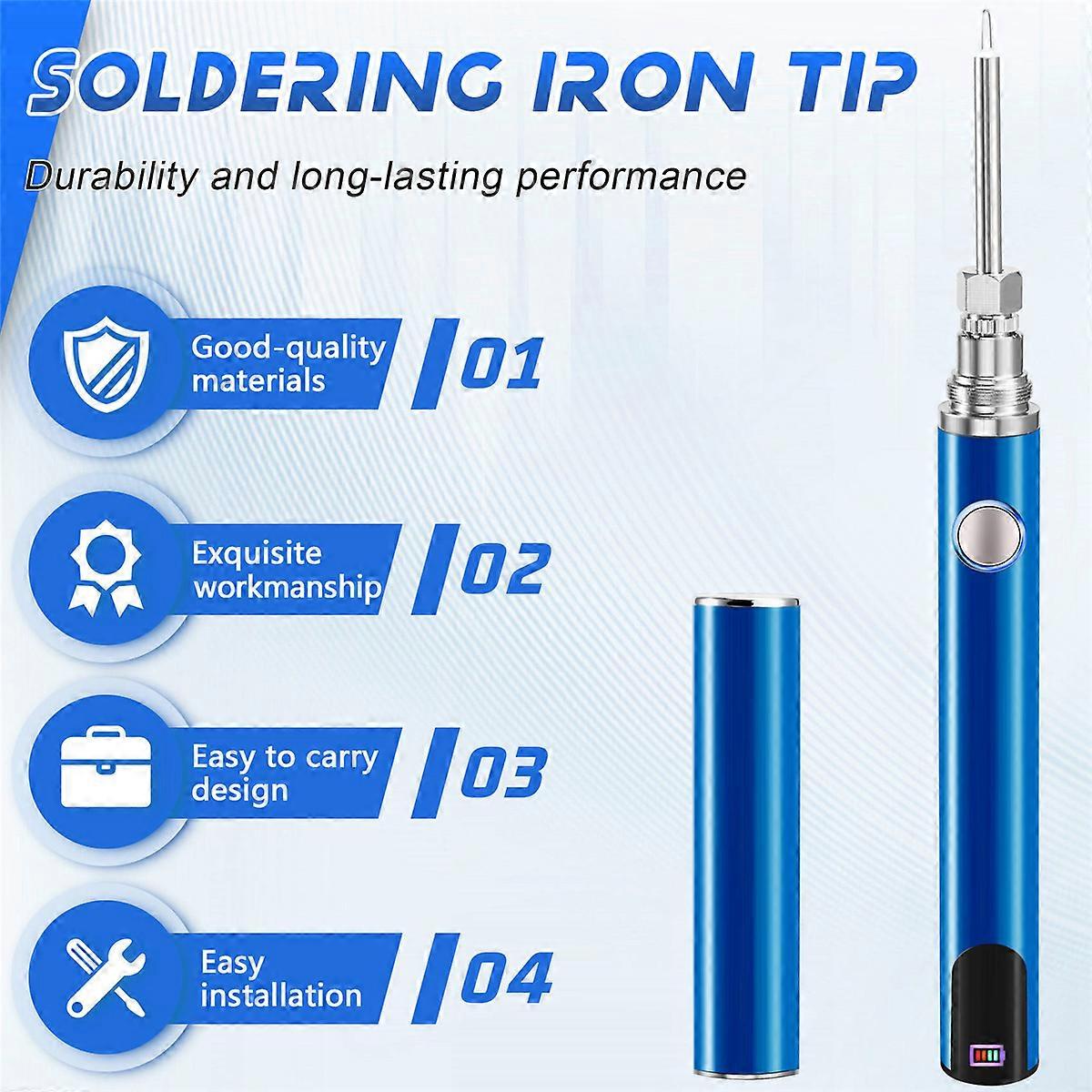 Adjustable 510 Thread Mini Soldering Iron Kit USB Soldering Iron G