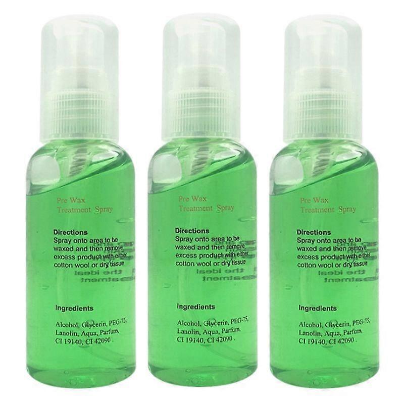 3 יחידות 60ml 100% טבעי לצמיתות הסרת שיער ספריי טיפול הסרת שיער נוזלית