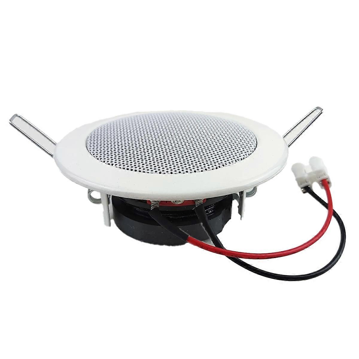 Bathroom 3Inch 8Ohm 6W Passive Ceiling Speaker Metal in-Ceiling Speaker Sound Quality Background Mu