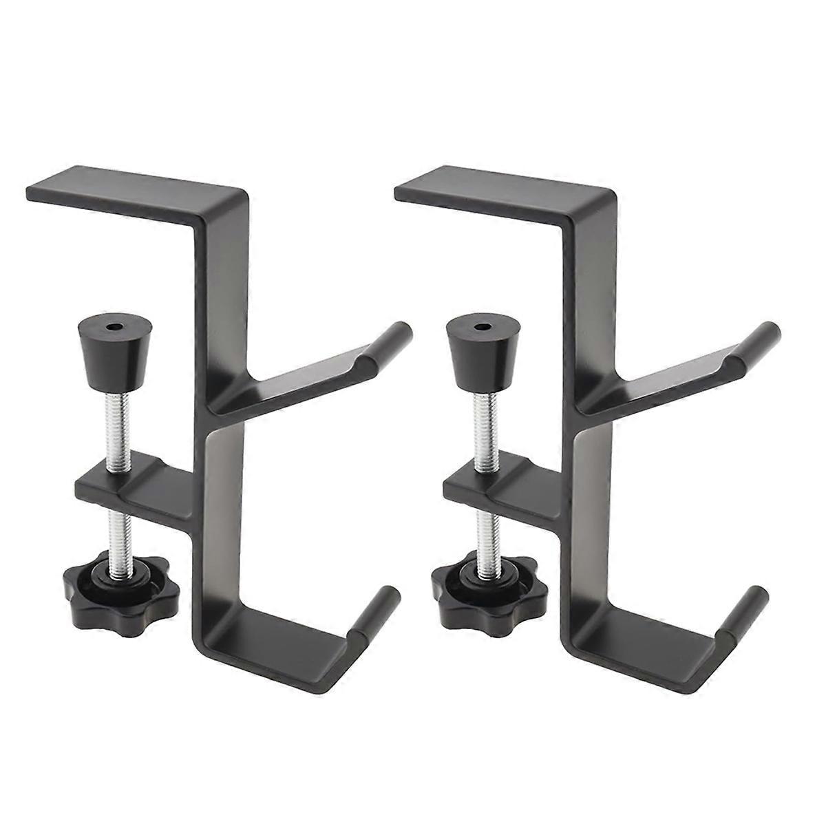 2pcs Desk Mount Bag Rack Hook Clip, Student Desk Hook