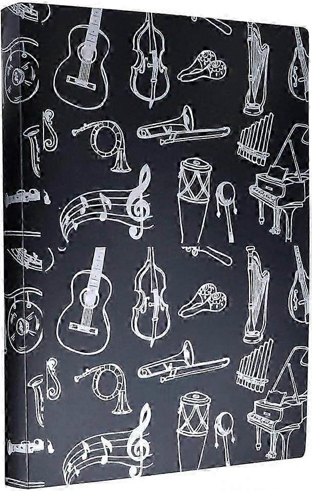 A4 Music Document Folder with 40 Pockets for Sheet Storage