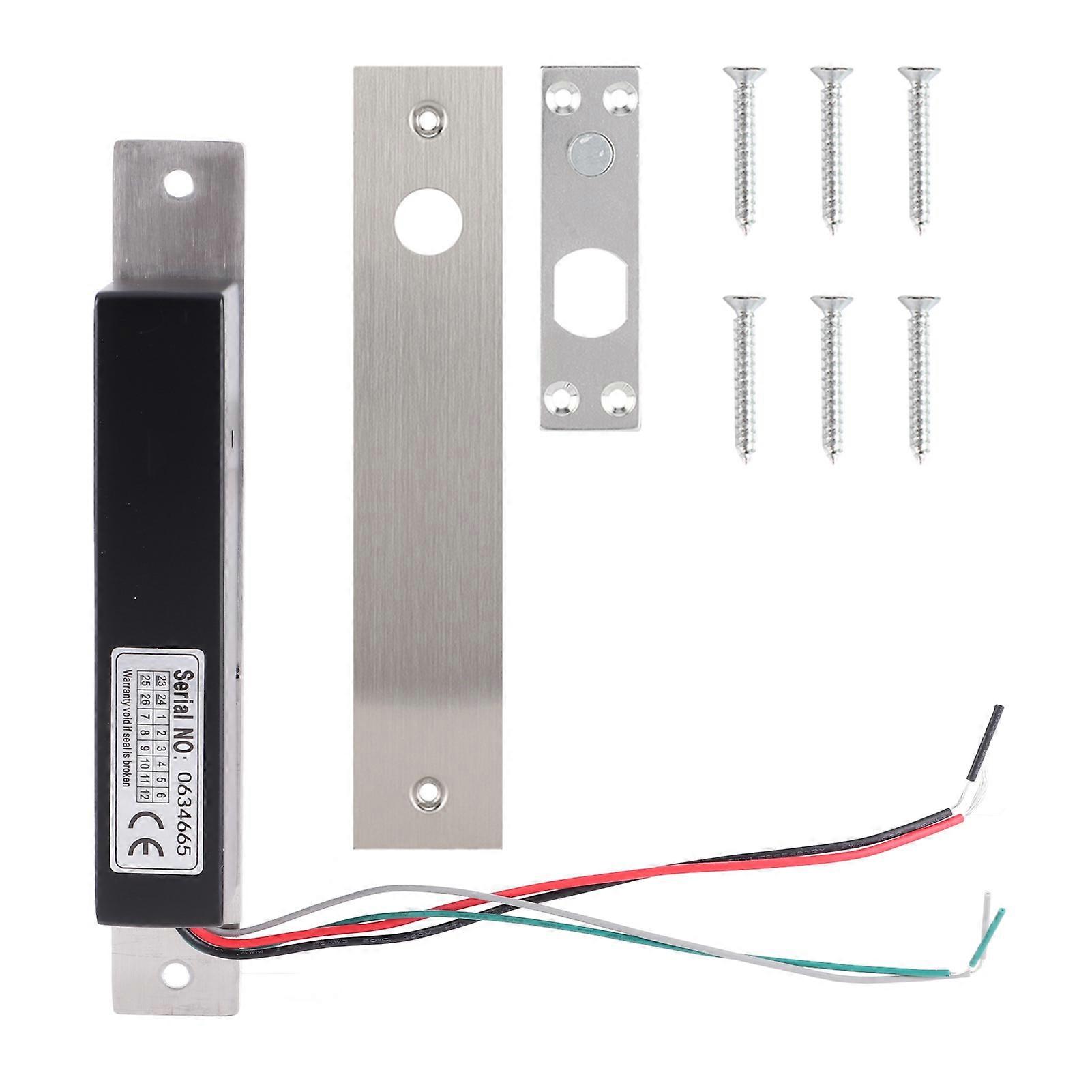 Electric Drop Bolt Lock for Access Control, Adjustable Delay, Durable Aluminum Alloy