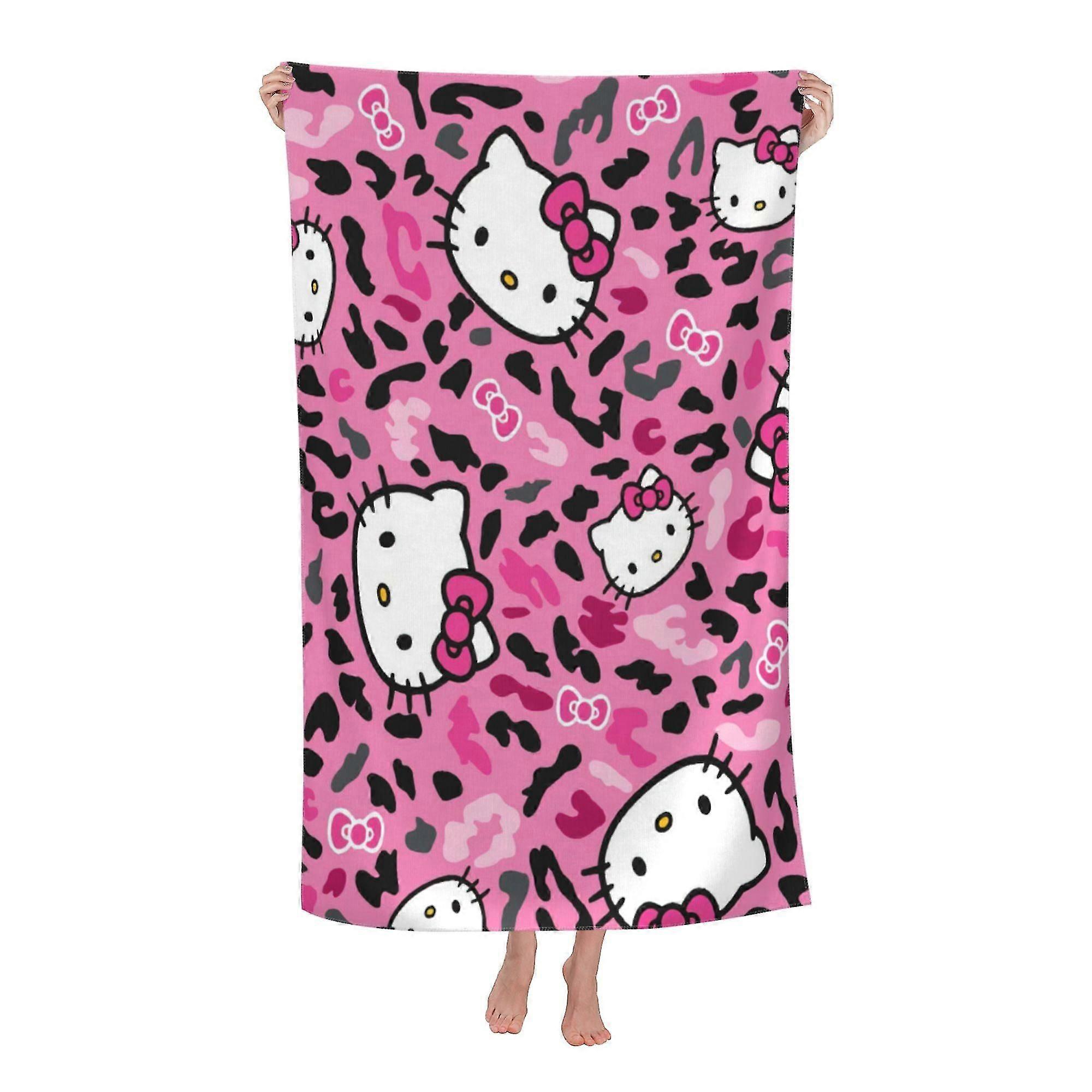 Hello Kitty Beach Towel, Large Microfiber Bath Towel #2hoh