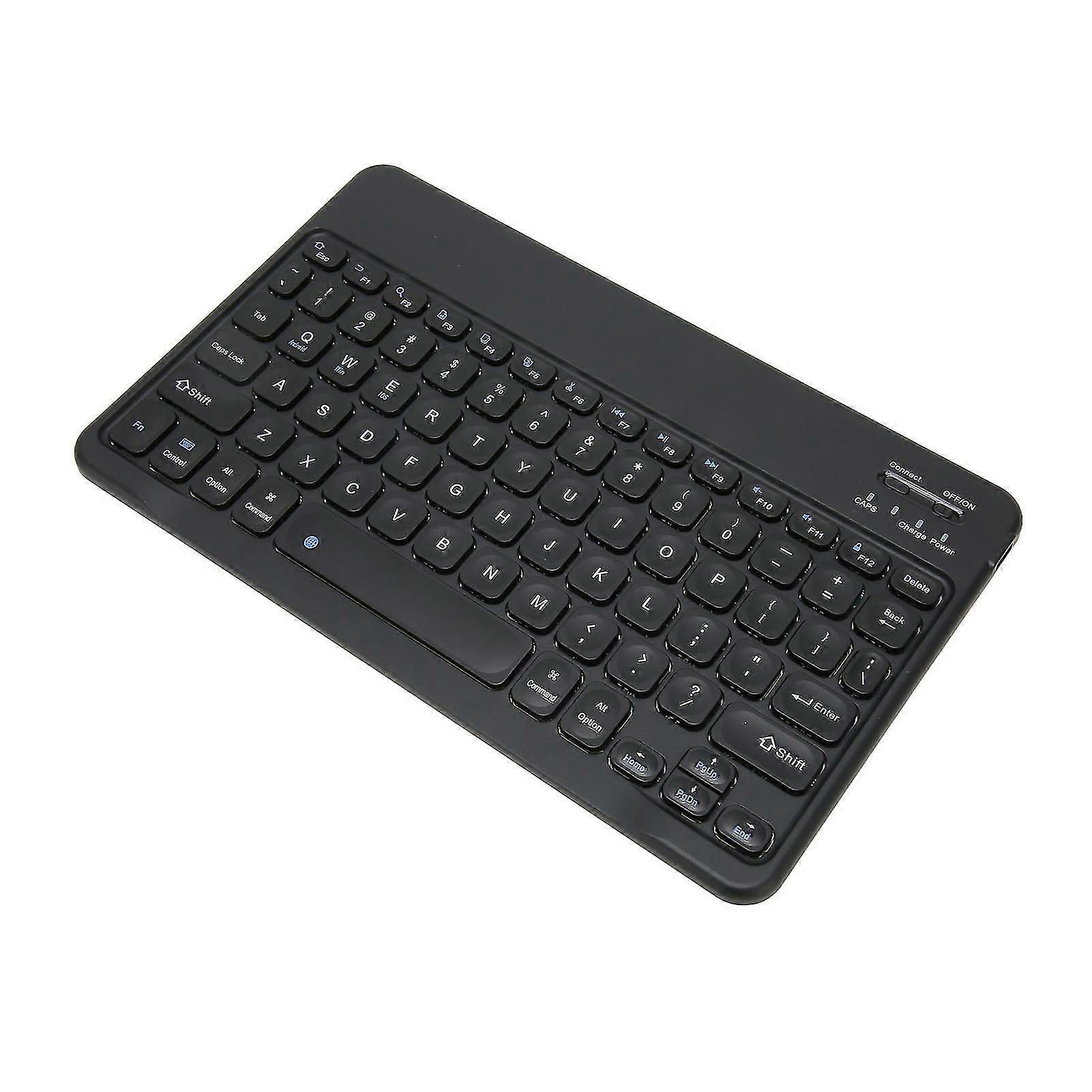10in Wireless Bluetooth Keyboard Ultra Thin Stable Connection Quiet Waterproof Tablet Laptop Keyboard Black