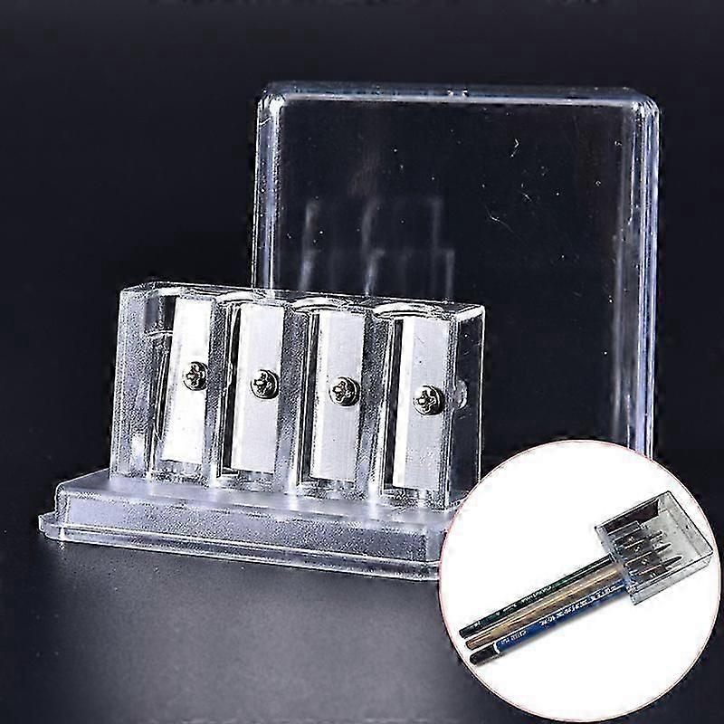 4 Holes Multi-functional Sharpener For Charcoal Pencil Sketch Pencils Drawing