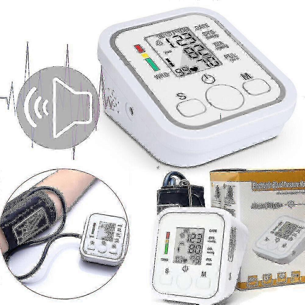 FFY Smart Upper Arm Automatic Blood Pressure Monitor - Digital Bp Machine With Large Cuff