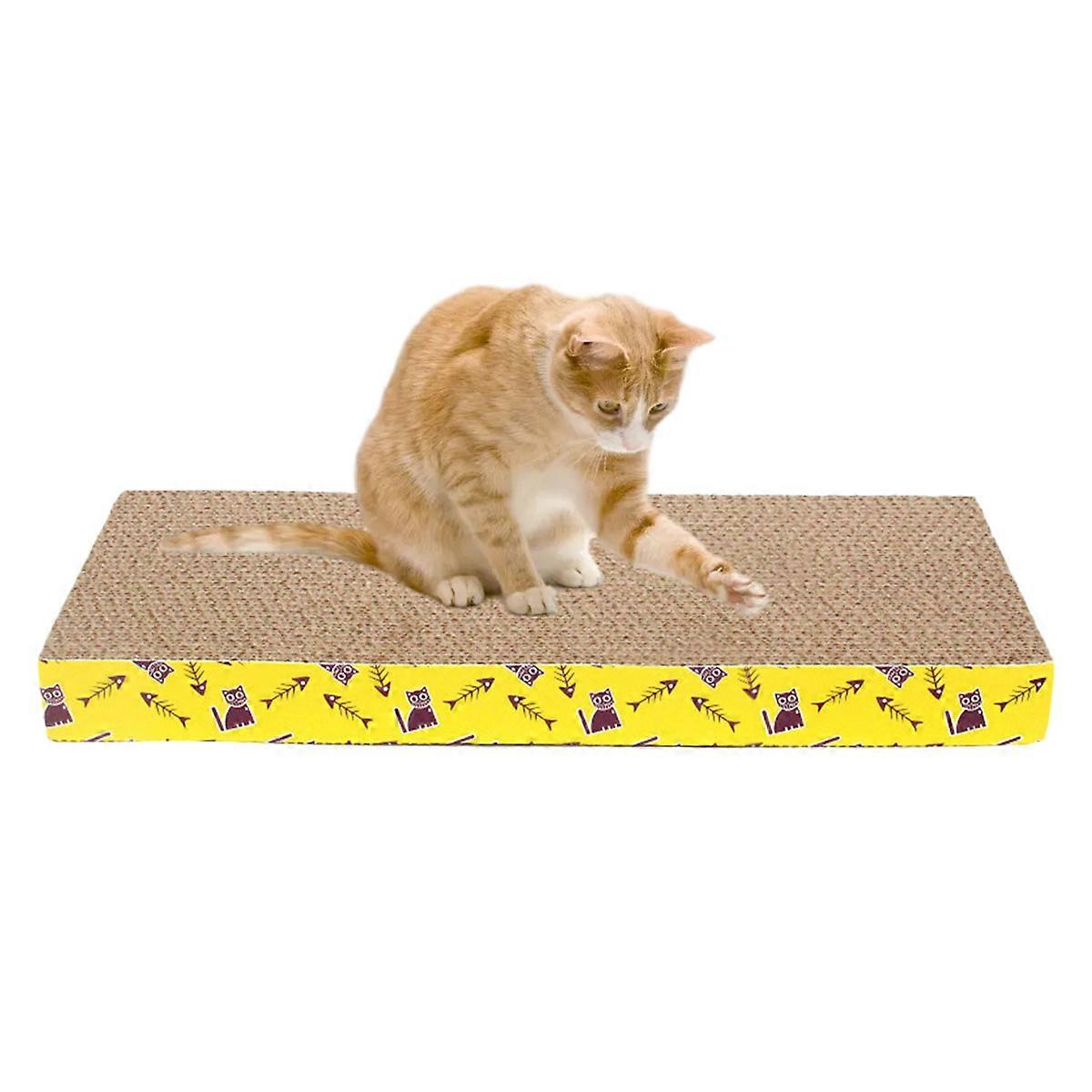 Cat Scratcher Cardboard Cat Scratch Pad with Premium Scratch Textures Design Durable Cat Scratching Pad Reversible