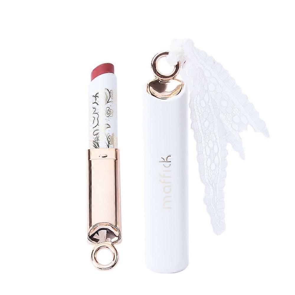 Matte Lipstick Waterproof Long Lasting Lip Non-stick Cup Non-marking 24 Hour -# Coffee Color 3.8g