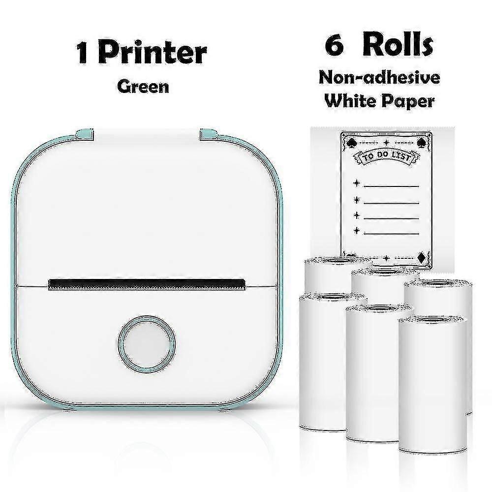 Mini Printer Portable Printer Thermal Printing Sticker Wireless Inkless Pocket Printer Self-adhesive Label Printer