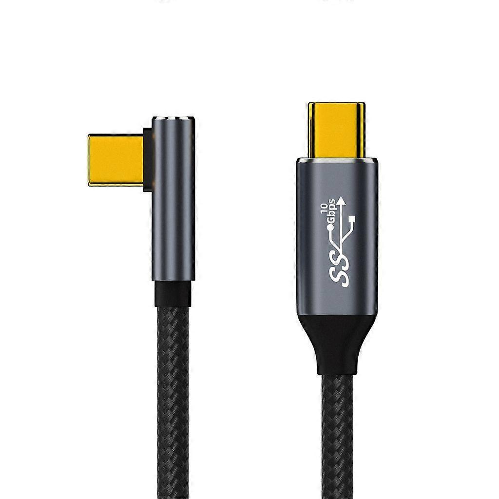 Transfer danych 10 Gb/s USB C do C 3.1 Gen2 Przewód ładujący 90 stopni Type-C