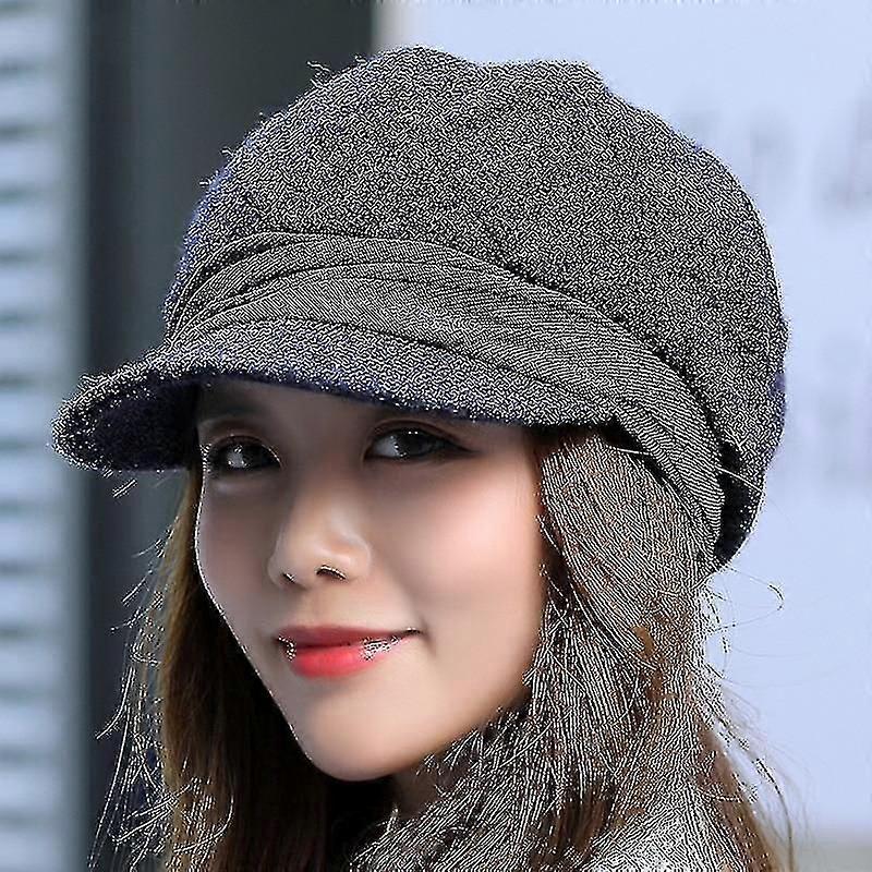 Knitted Winter Solid Plain Cap, Artificial Wool Hat