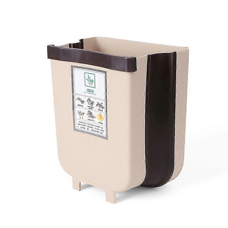 Hanging Folding Mini Trash Can Small Collapsible Garbage Bin Under Sink Wall Mounted Folding Waste Bin Mini Garbage Container