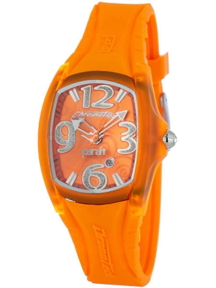 Chronotech Orange Caoutchouc CT7134L-08 Montre Femme