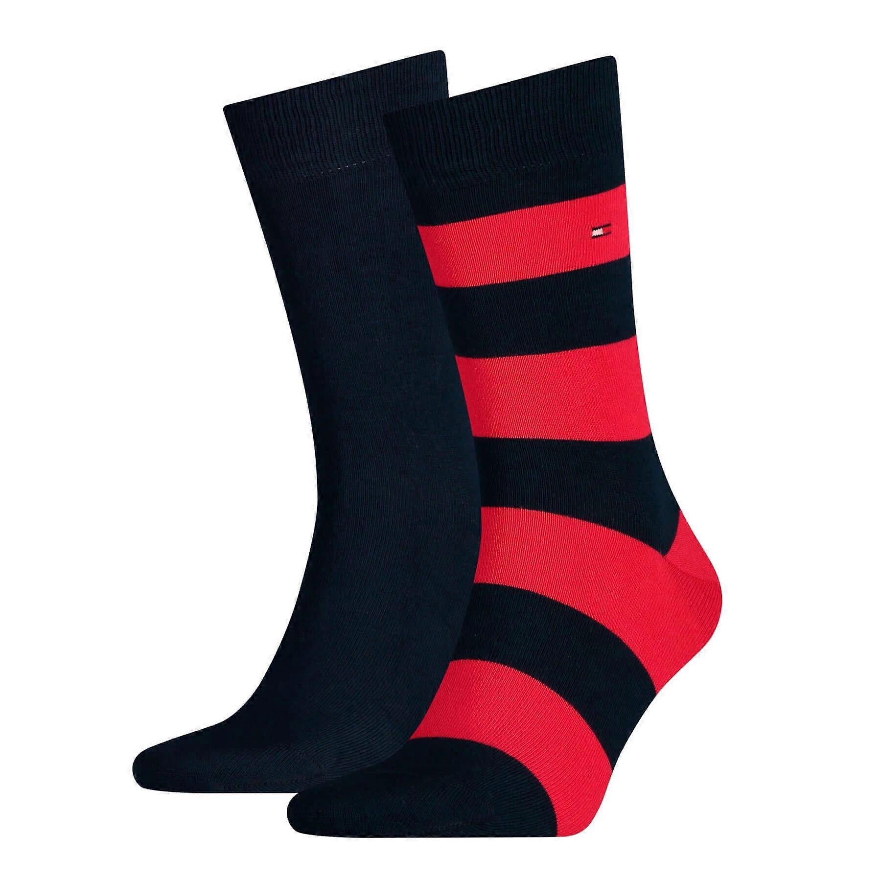 Tommy Hilfiger Men's 2 Pack Rugby Socks