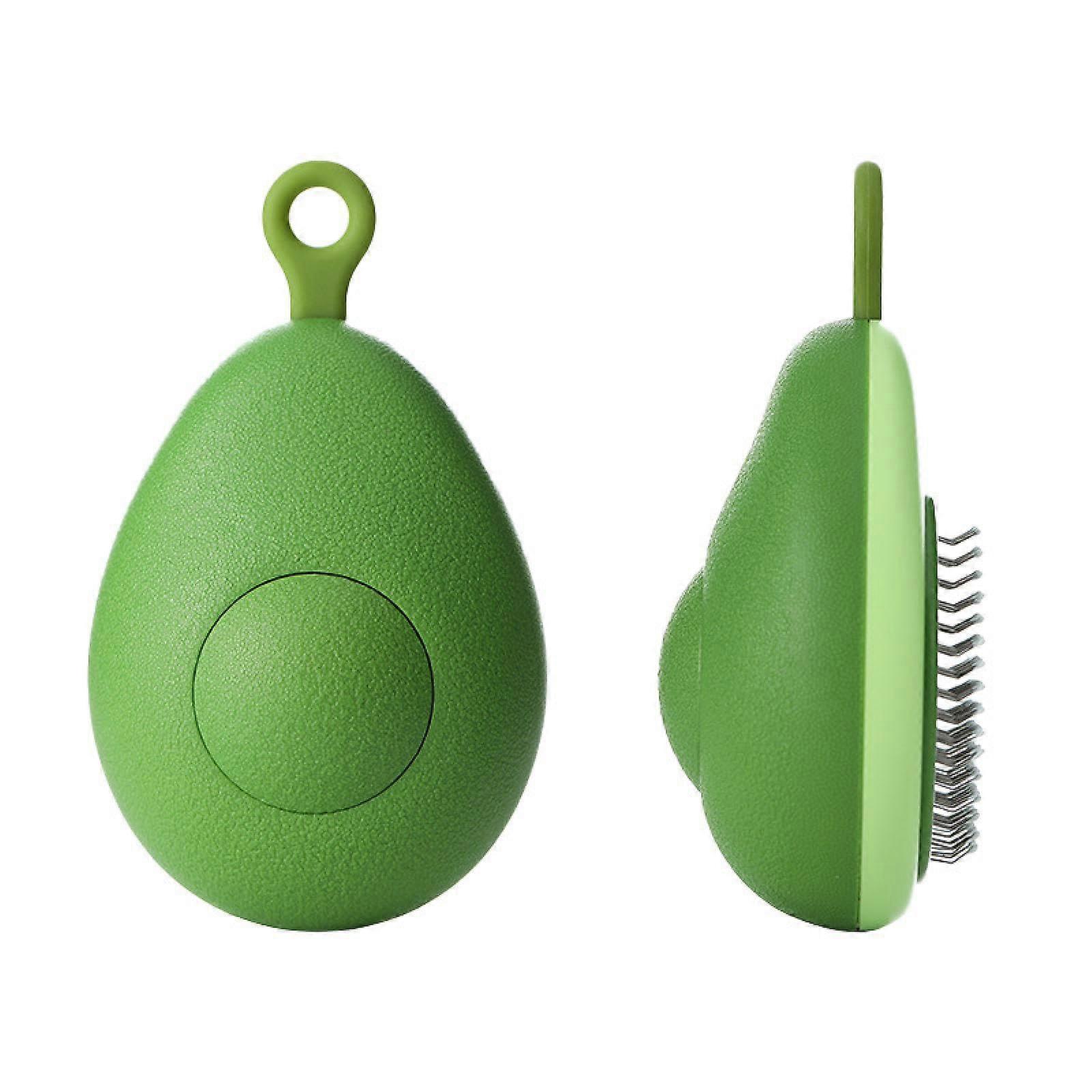 Fruit Pet Comb for Cats and Dogs - One Key Hair Removal Floating Needle Comb for Efficient Grooming, Medium Size, Easy Grip