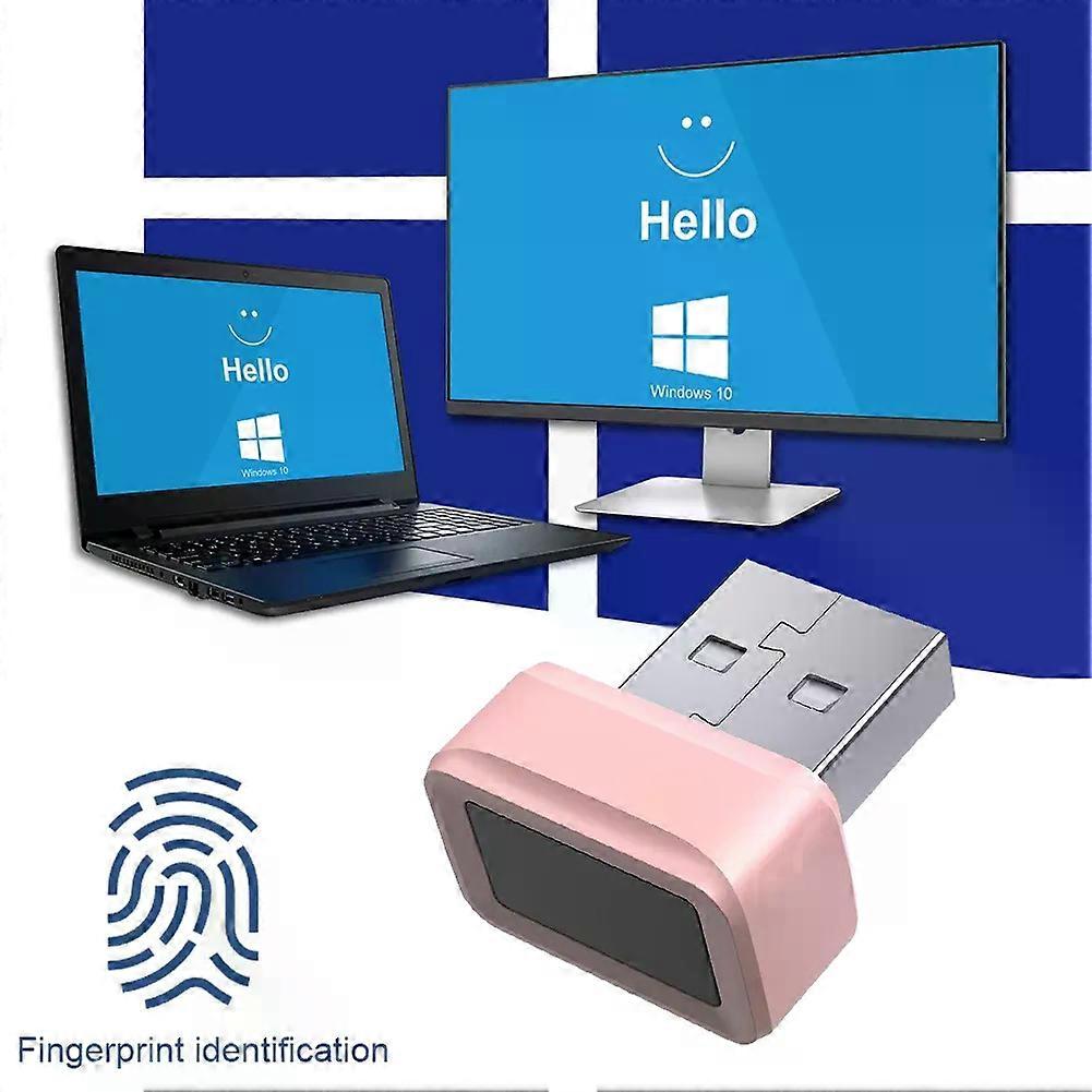 con USB Fingerprint Key Reader Portable Security Key Anti-Spoofing Windows Hello FIDO U2F Mini Fingerprint Reader 360 Touch for PC