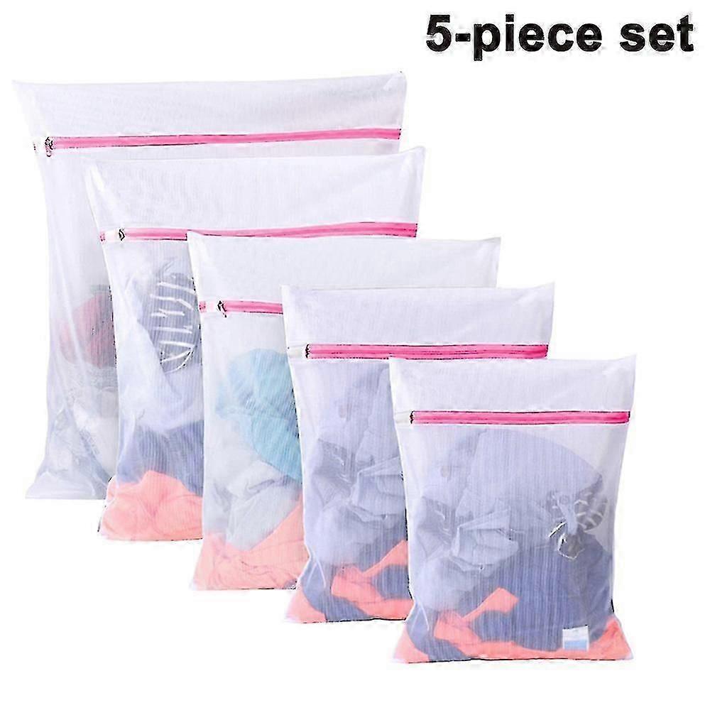Laundry Bag For The Washing Machine 5 Pack Durable Zippered Mesh Laundry Bag For Delicates, Underwea