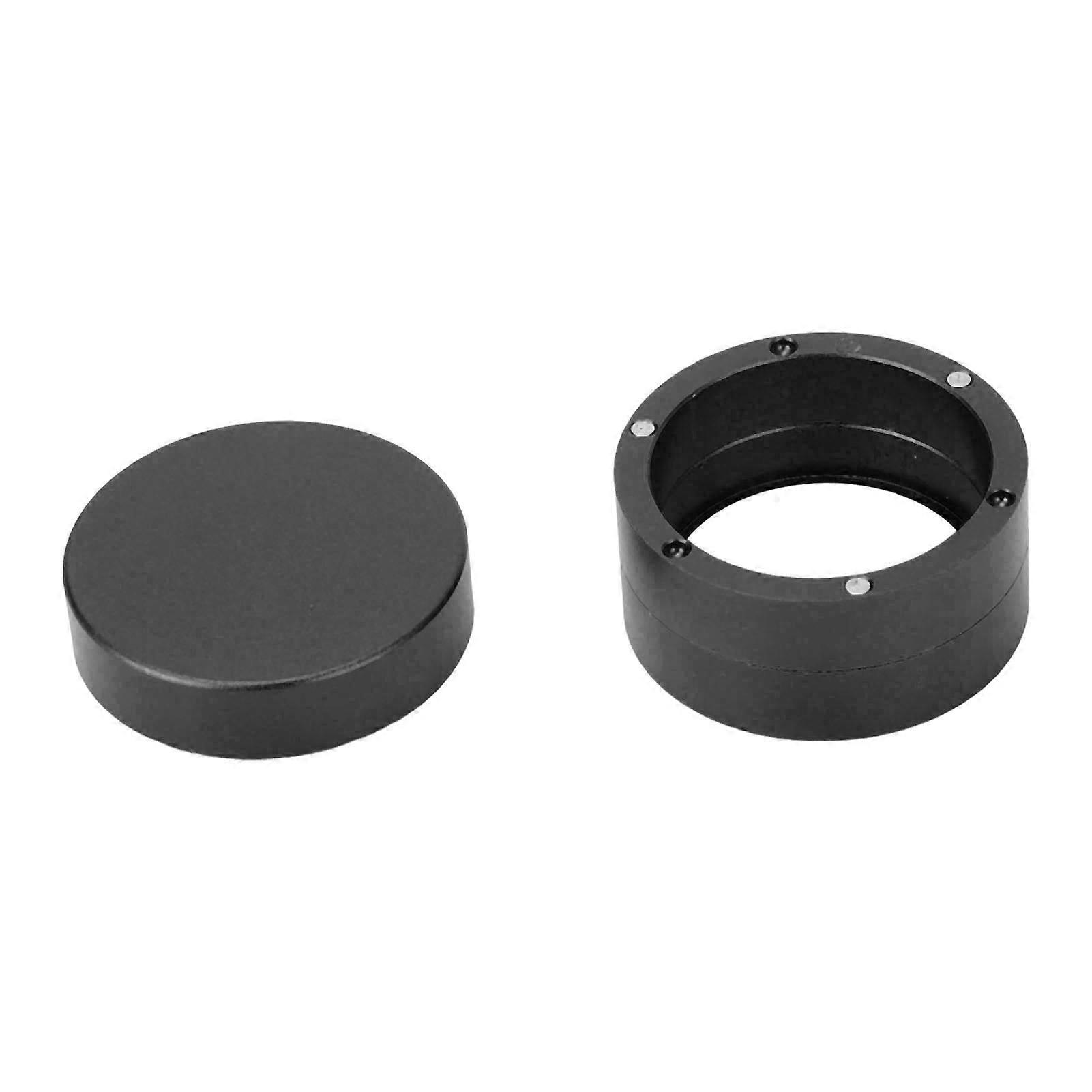 Billiard Chalk Case Aluminum Round 3 Section Pool Cue Chalk Holder Box for Billiard Supplies Snooker Practical Tool Black