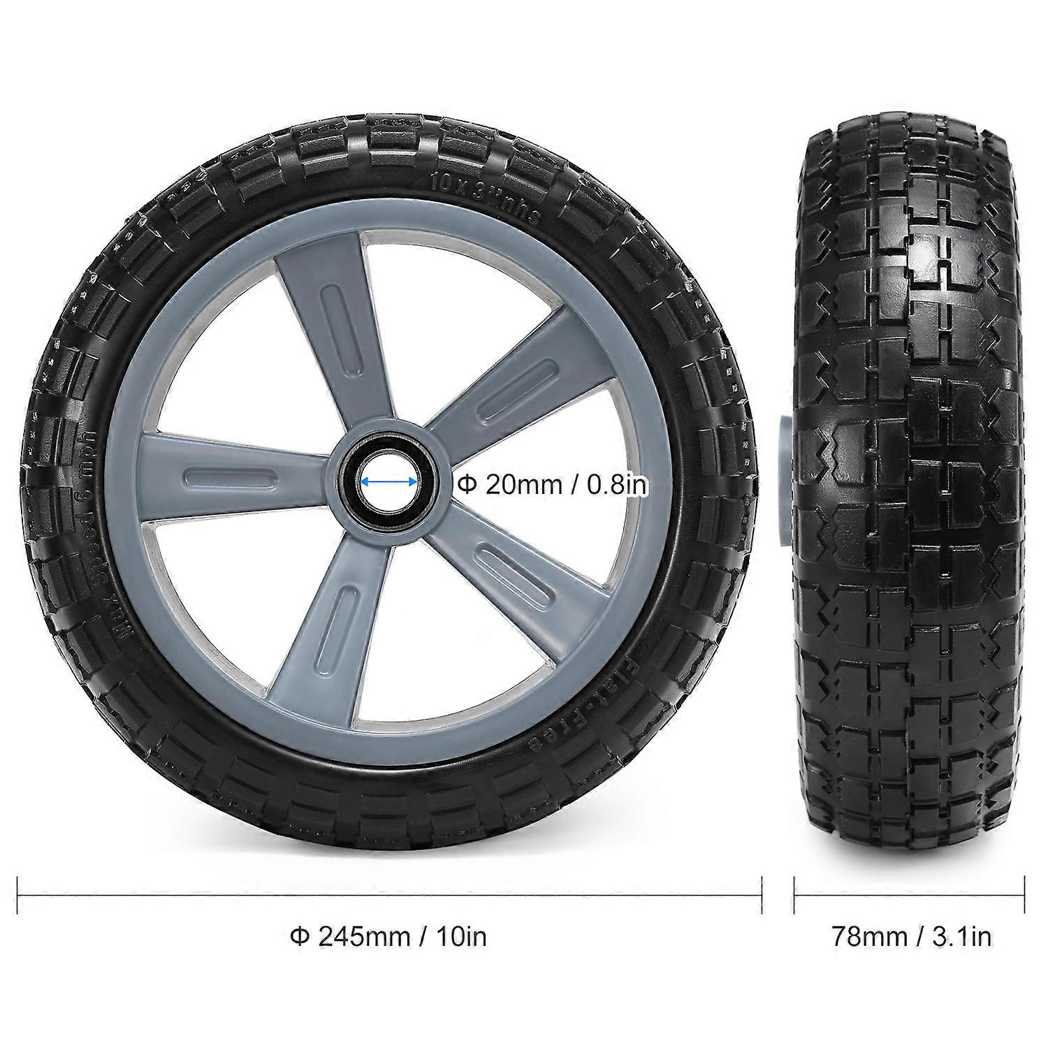 10 Inches Puncture-proof Kayak Trolley Tire Wheel for Kayak Canoe Trolley Cart Replacement Tire Wheel