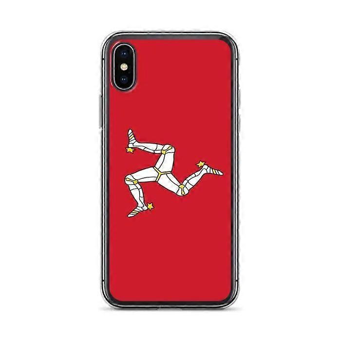 iPhone Case - iPhone XS - Isle of Man Flag - Flexible - Multicolor - Vertical