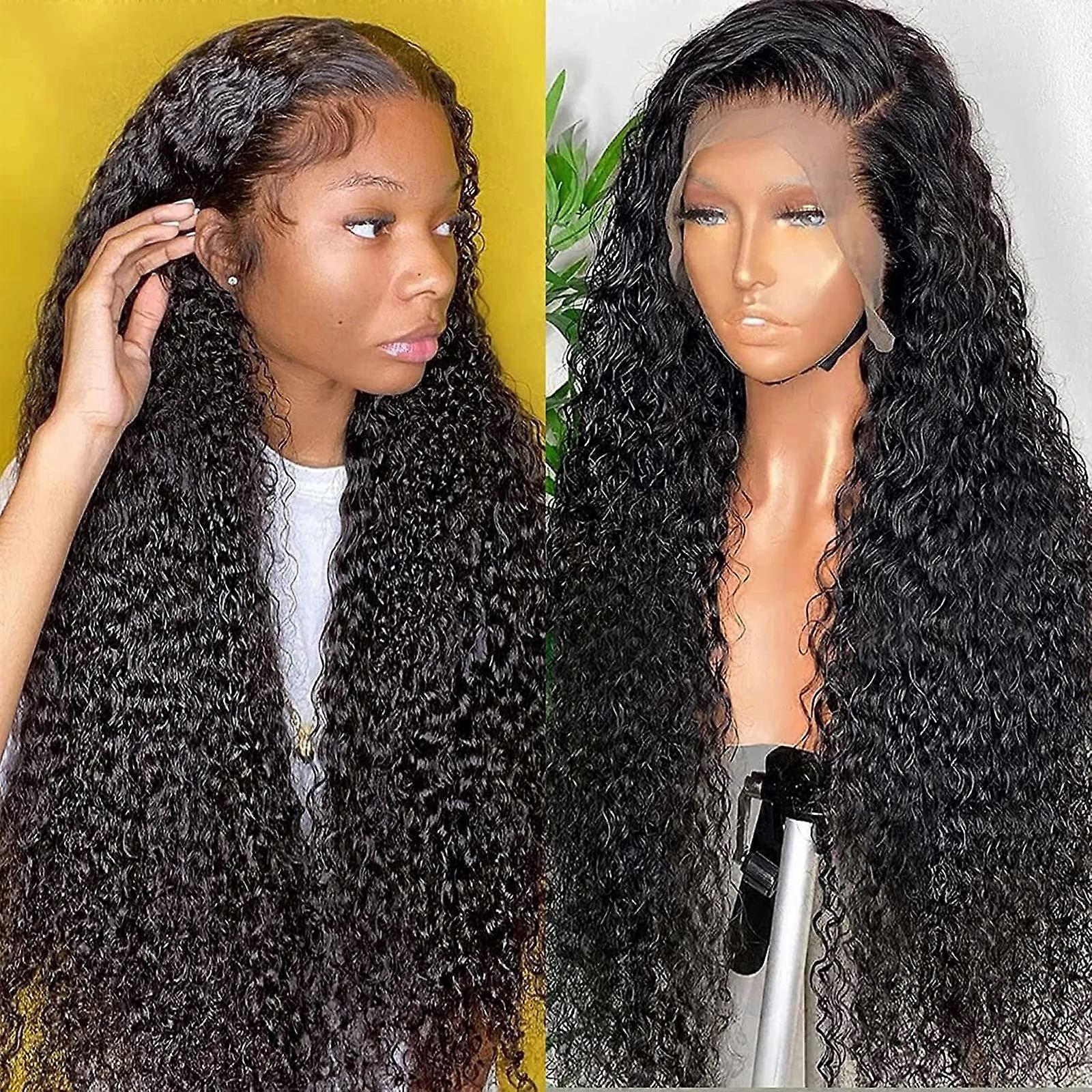Loose Deep Wave Lace Front Bleached Wigs Knots (22 Inches)