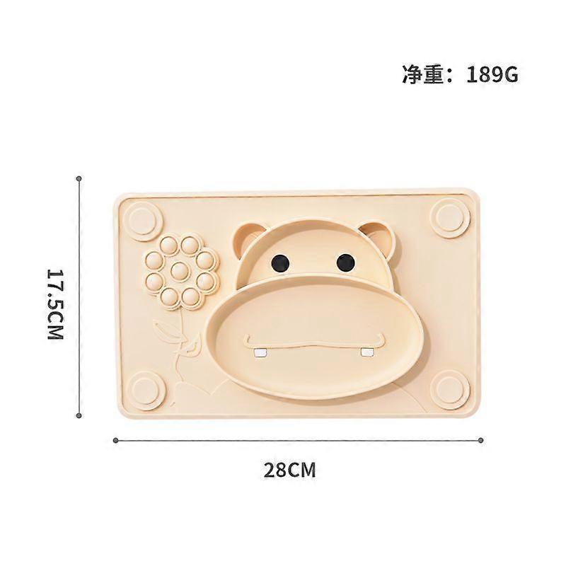 مرونة مضادة للانزلاق لوحة طعام الطفل سيليكون عملي شبكة فردية لوحة تغذية الطفل للمنزل