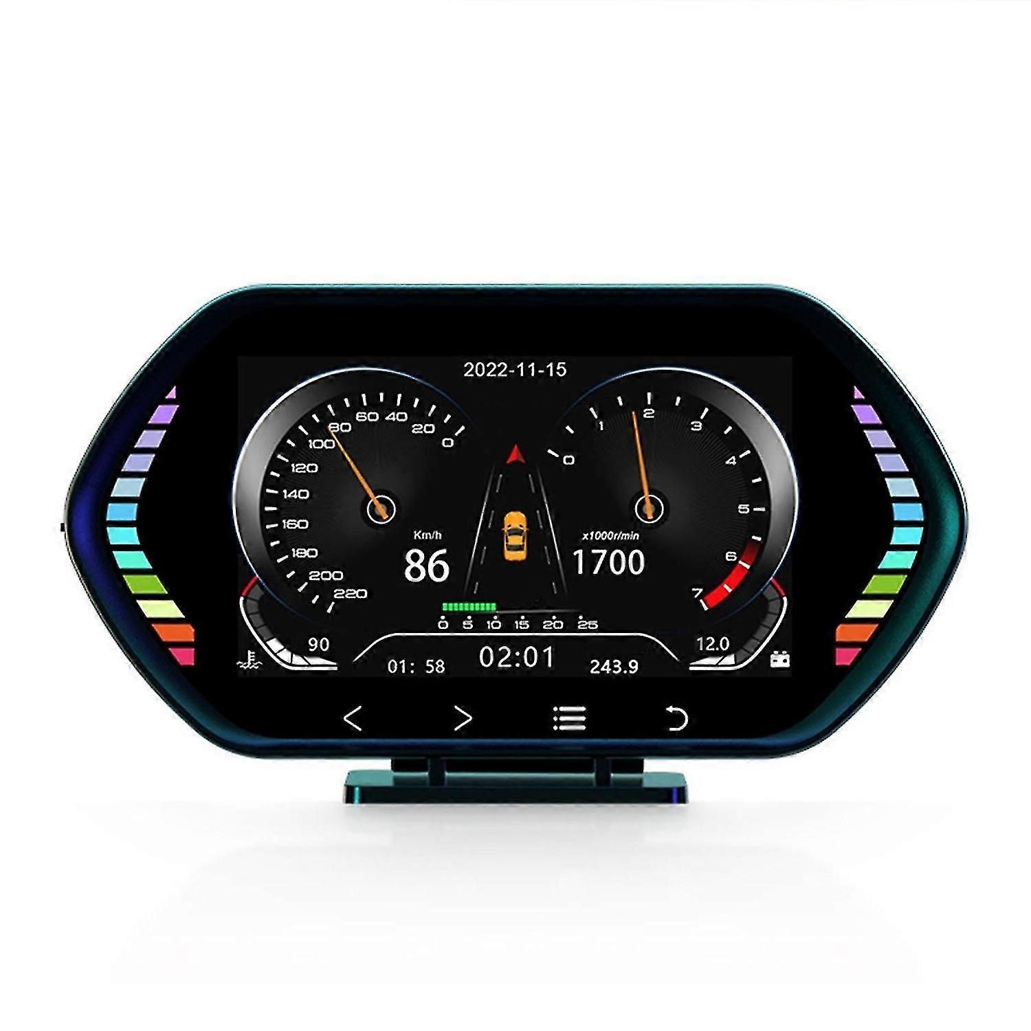 Hud Head Up Vehicle Display Gauge Angle Adjustables Car Speed Guide For Suv Vehicles Car