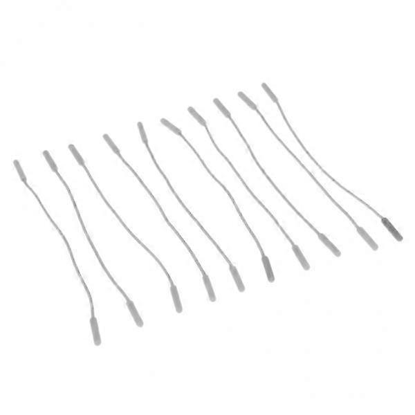 6x10 Pieces Zipper Pull Zipper Tags Cord Pulls Zipper Extension Zip Fixer Gray
