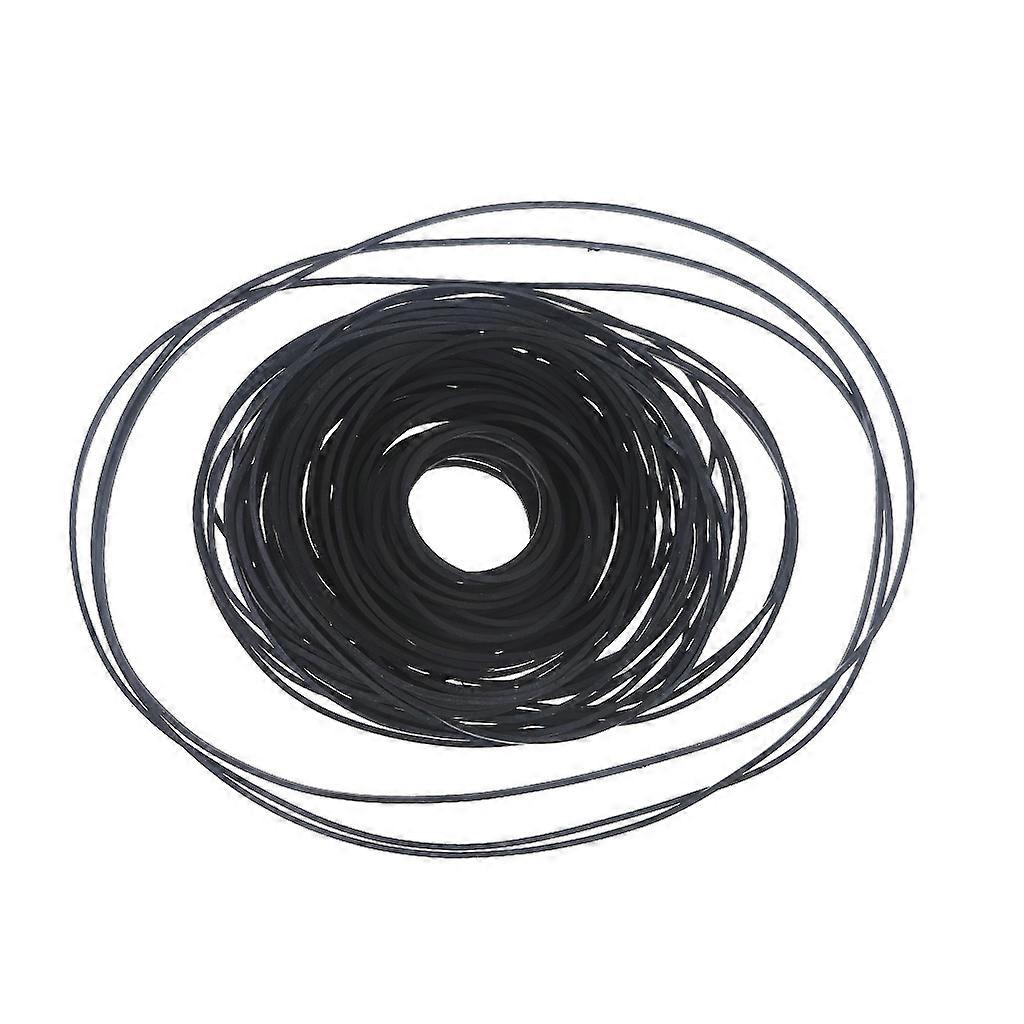 100PCS 1mm Universal Mix Cassette Tape Machine Belt Assorted Home Audio Components Recorder Turntable Strap Belt