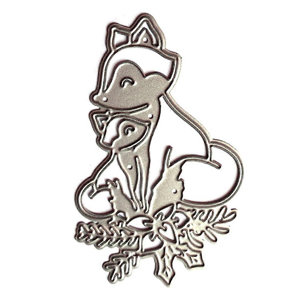 חג המולד פוקס מתכת חיתוך מת סטנסיל DIY אלבום אלבום נייר תבנית כרטיס