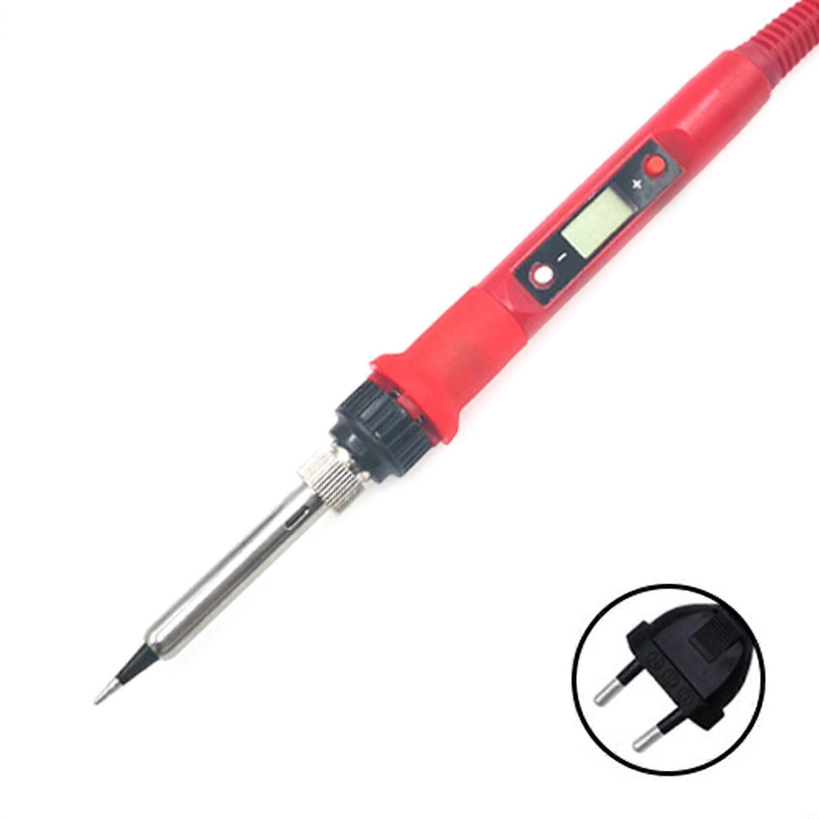 Electric Soldering Iron Set 80W Adjustable Temperature Solder Iron Welding LCD Digital Display Repair Tools 180°C-480°C Red