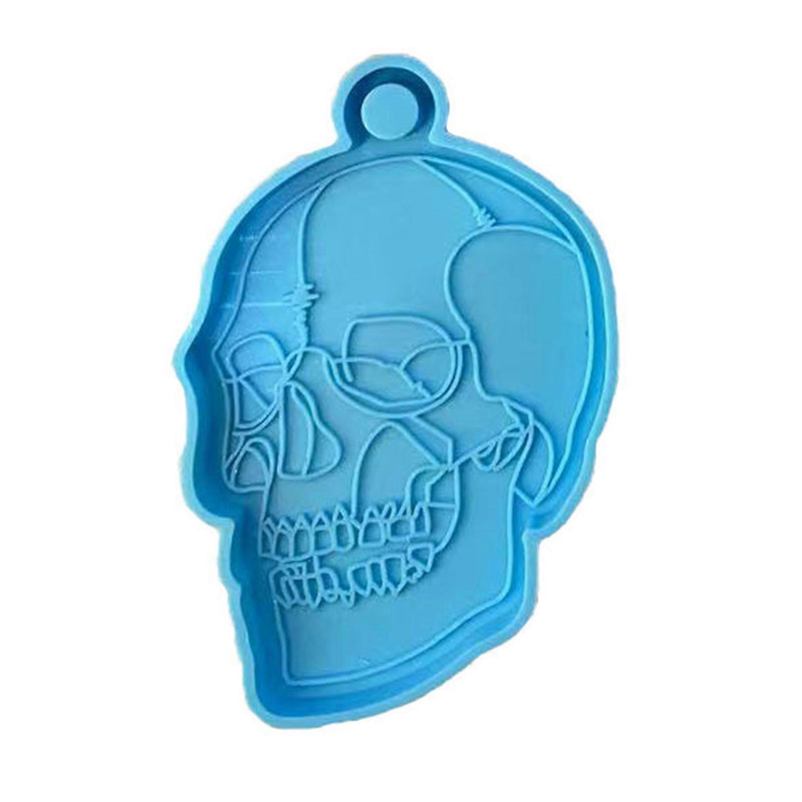 Multipurpose Silicone Skull Mould Set for Creating Unique Festival Pendants Sturdy and Versatile for Resin and Plaster