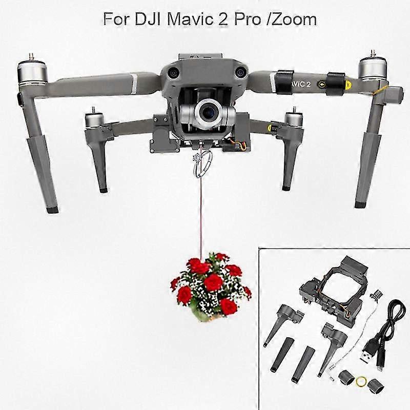 Air Thrower Dropping System with Double Release Ring Fishing Bait Dropper Compatible with Certain Drone Models