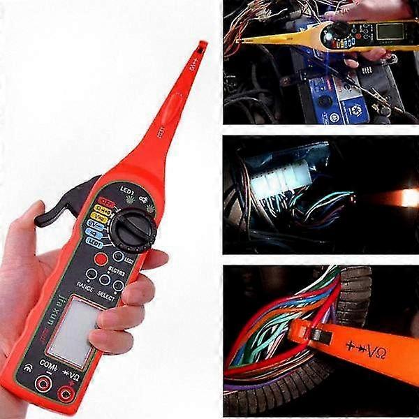 Multi-functional LCD Auto Power Electric Circuit Tester Multimeter Tool for Vehicle Maintenance and Repair