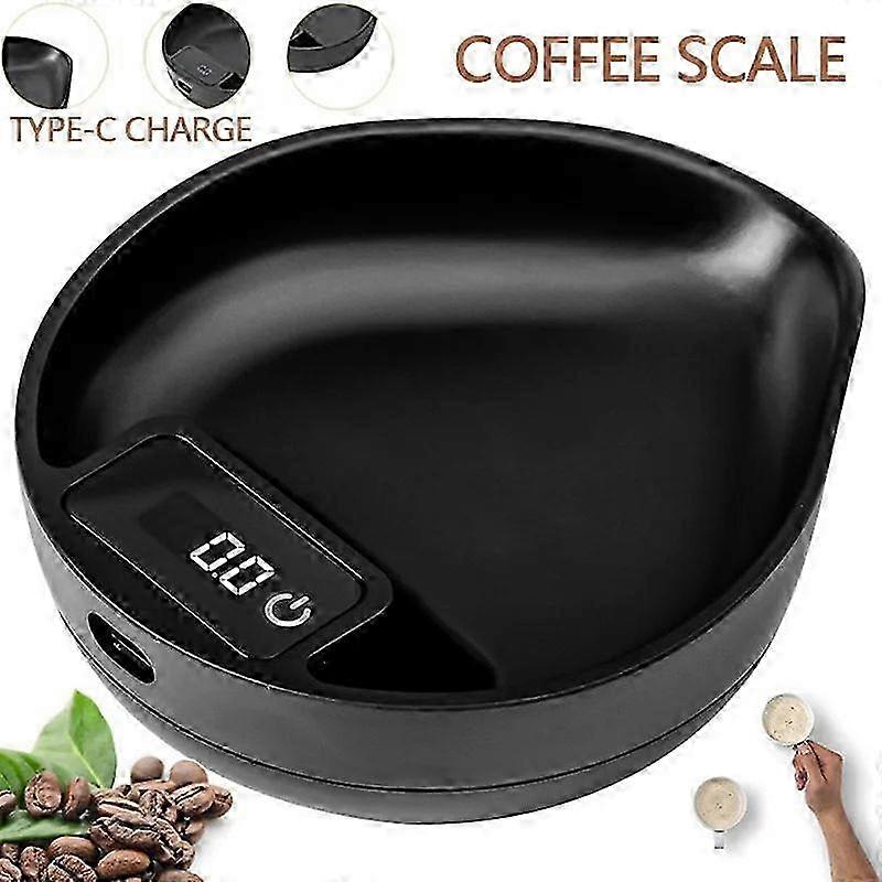 Mini Coffee Electronic Scale Espresso Weighing Display Tray Portable Multifunction Small Scale Home Kitchen Cafe Use