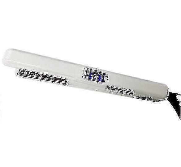Professional Ultrasonic Infrared Hair Straightener - Lcd Display(white)