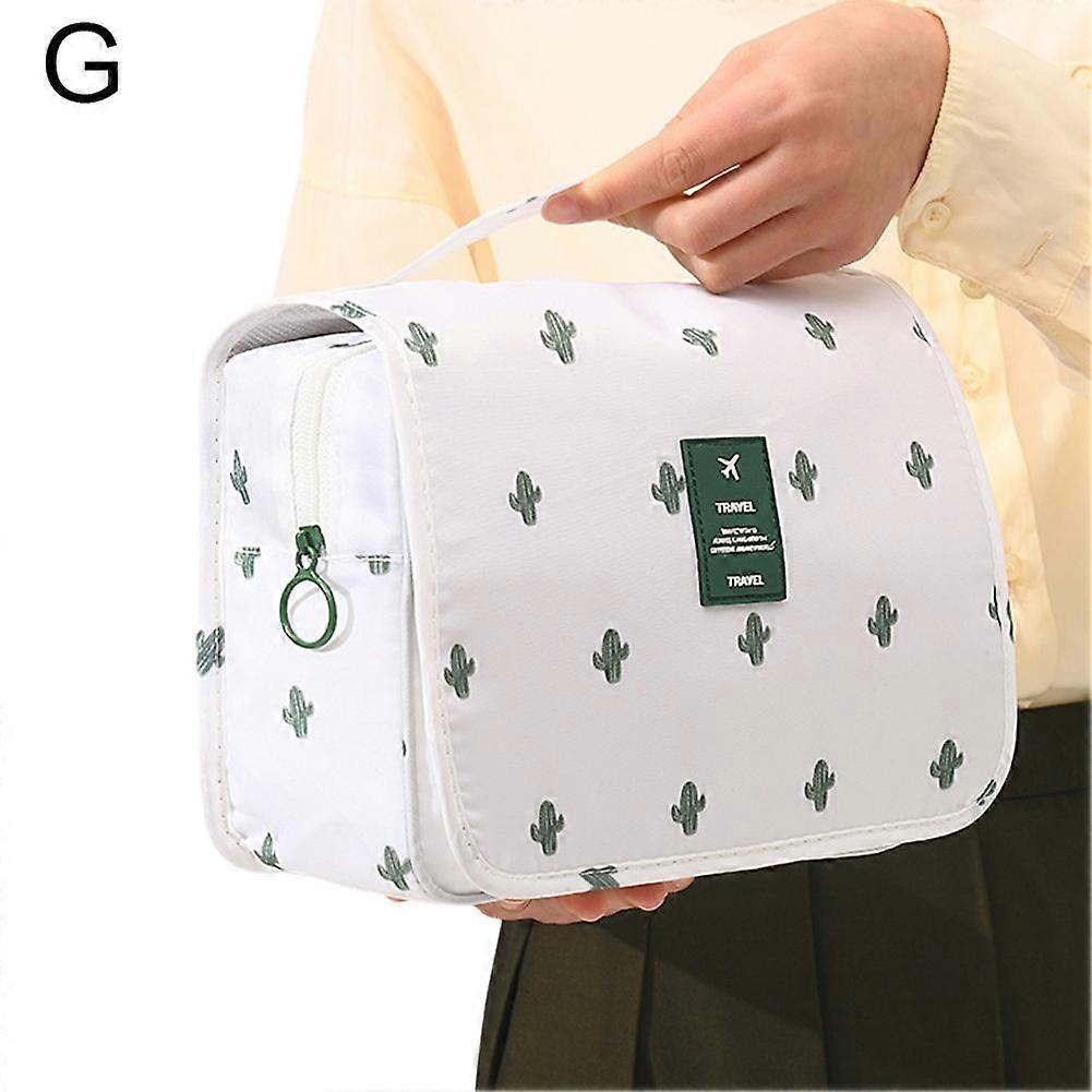Cactus(G)$ Travel hook toiletry bag toiletry cosmetic bag portable large capacity washing and care dry and wet separation can be carried