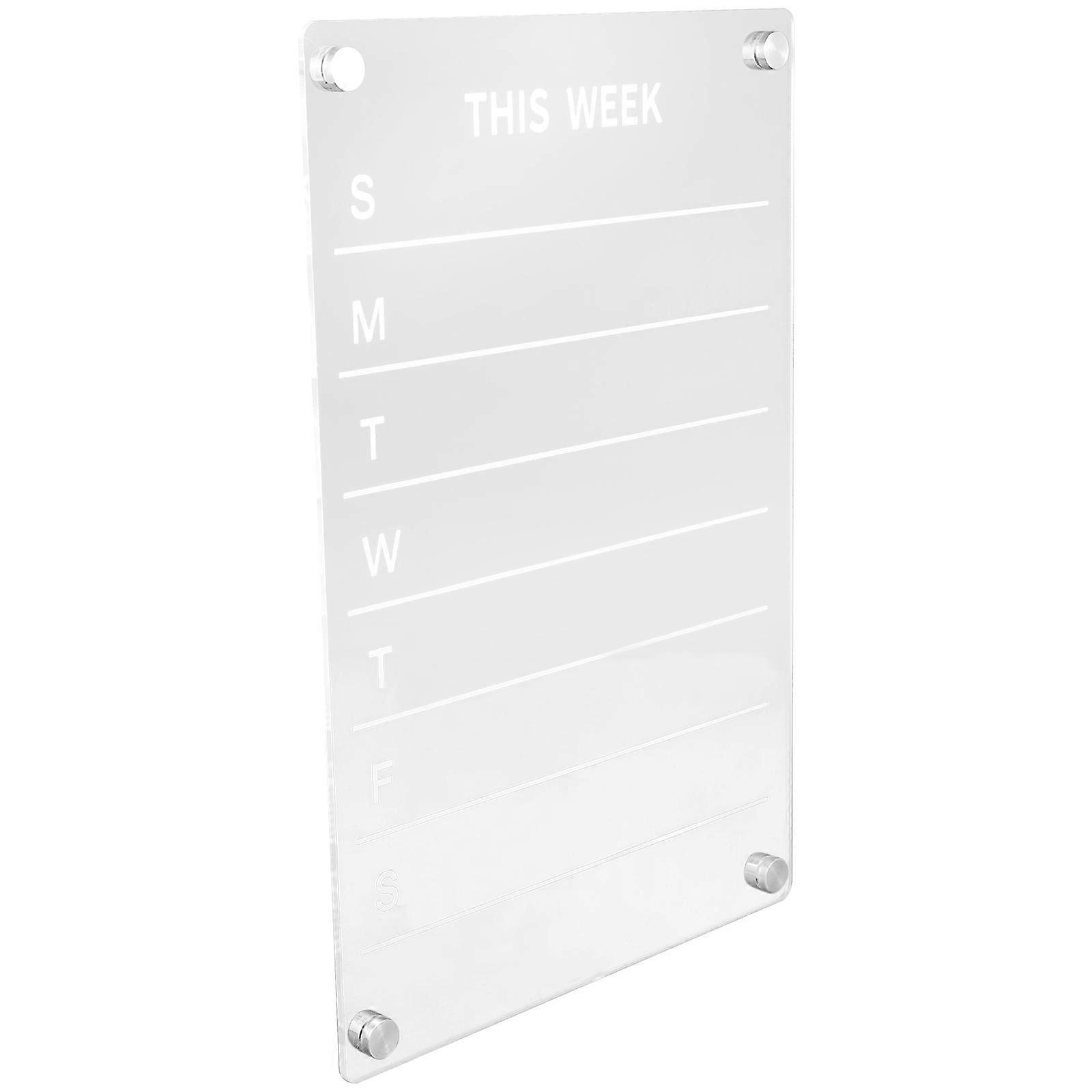 Magnetic Monthly Planner Board for Fridge, Acrylic Material, Perfect for Lists