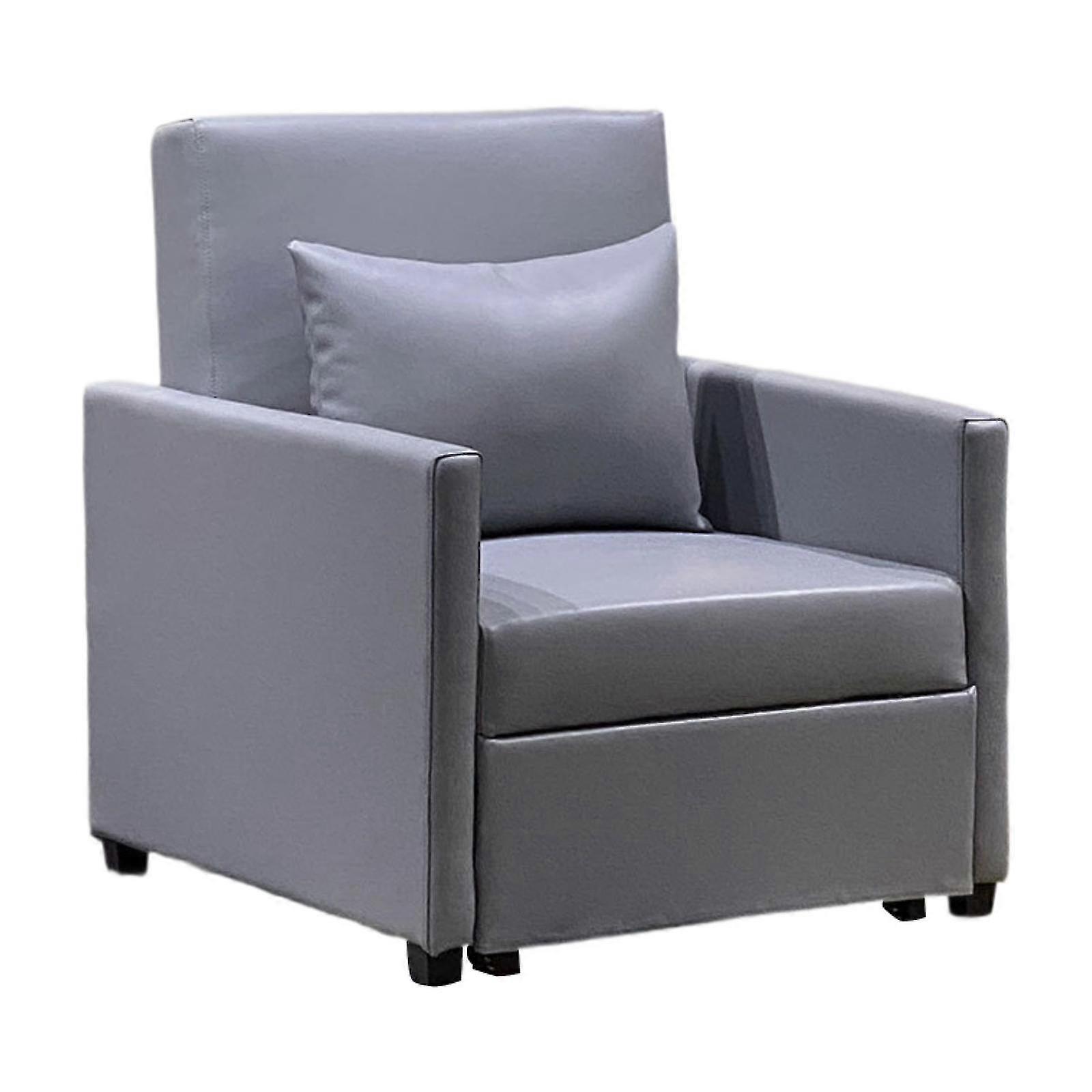 Foldable Sofa Couch with Back Support for Gaming and Reading, Suitable for Balconies, in Grey Color