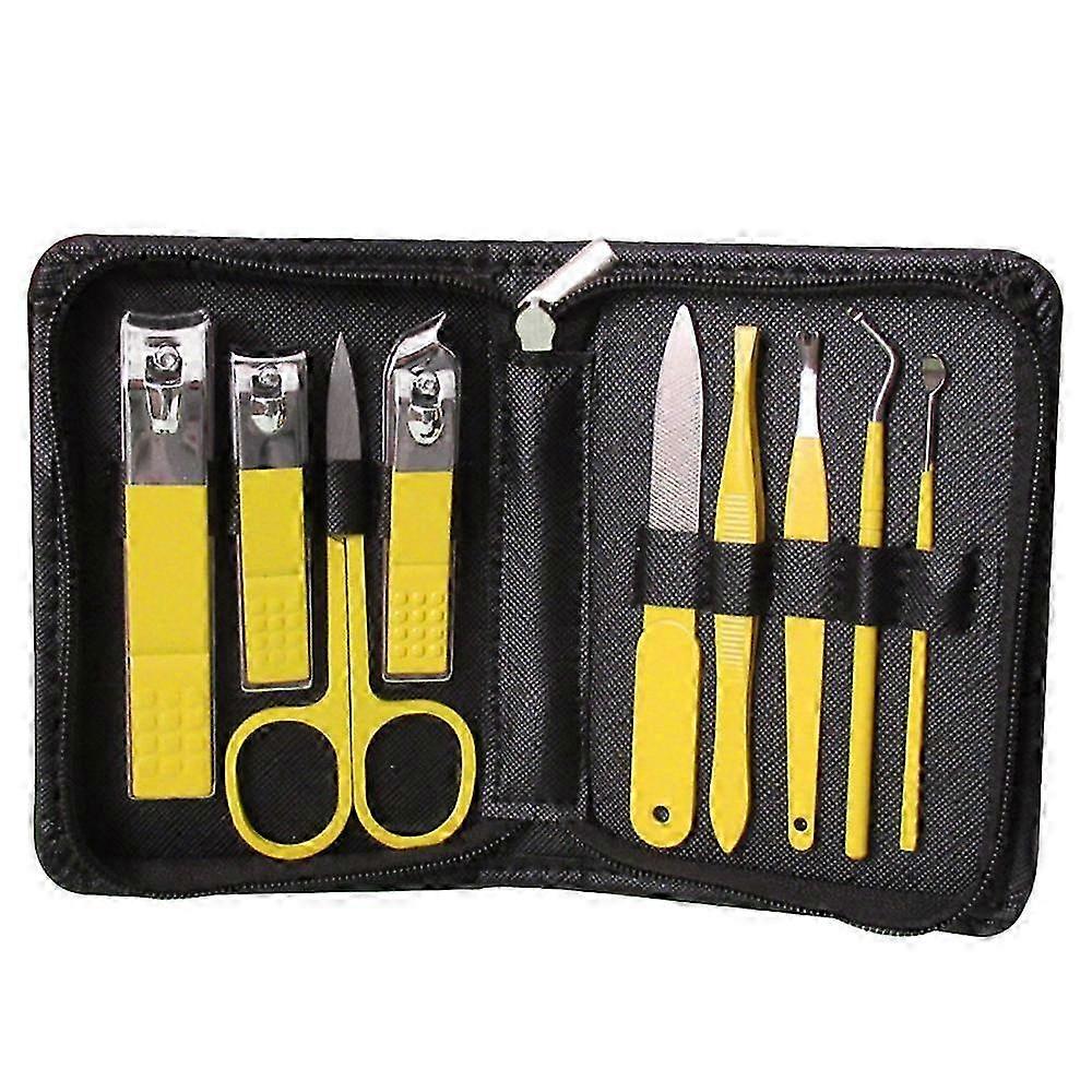 レモンイエローネイルクリッパーセットトラベルケース付き - Style8012