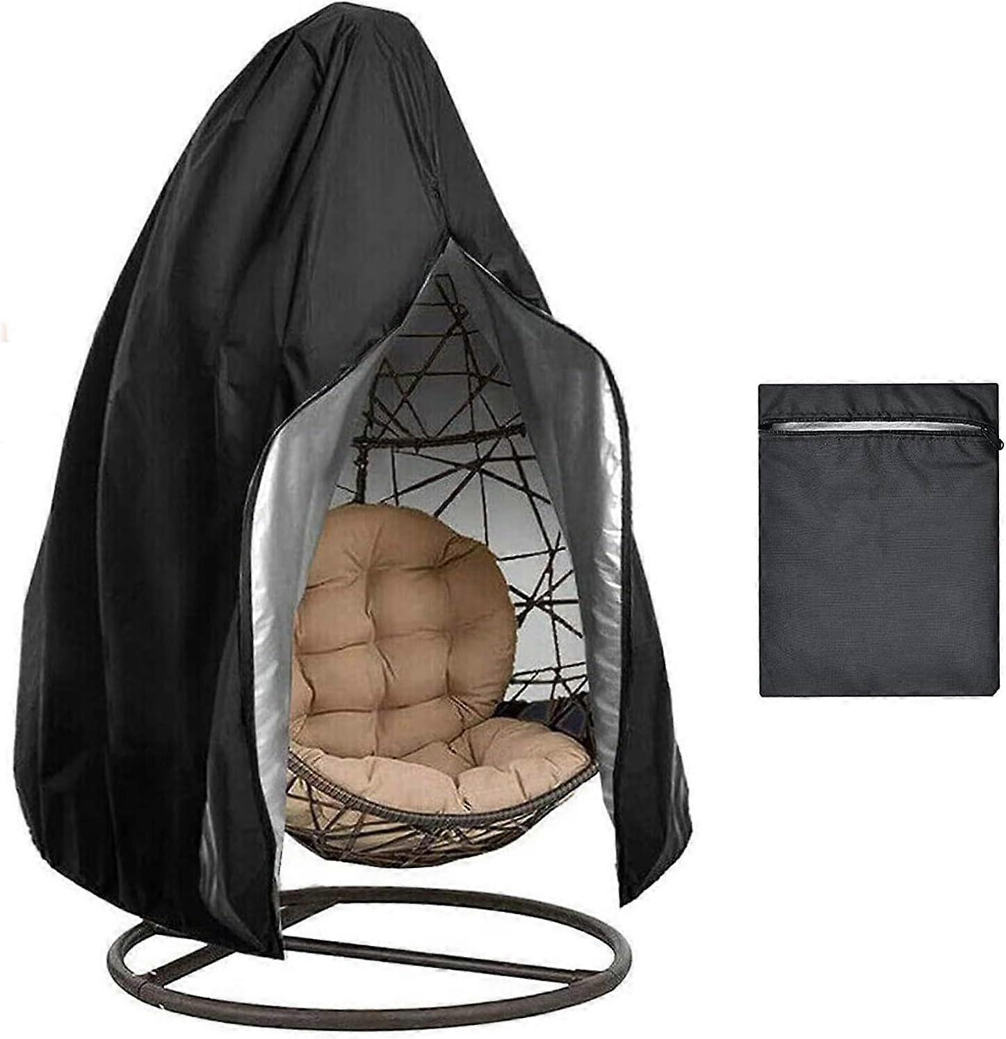 Cover for hanging chair – waterproof, windproof, durable, 190x115cm black
