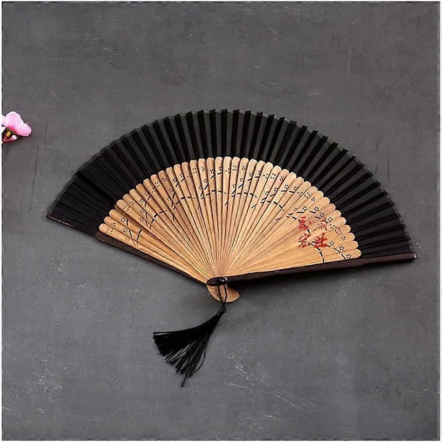 Exquisite Hand Fan Chinese Style Ladies Handheld Fan Compact Folding Hand Fan Dance Hanfu Classical Summer Cheongsam Folding Fan Charming/6 Ref: 8091